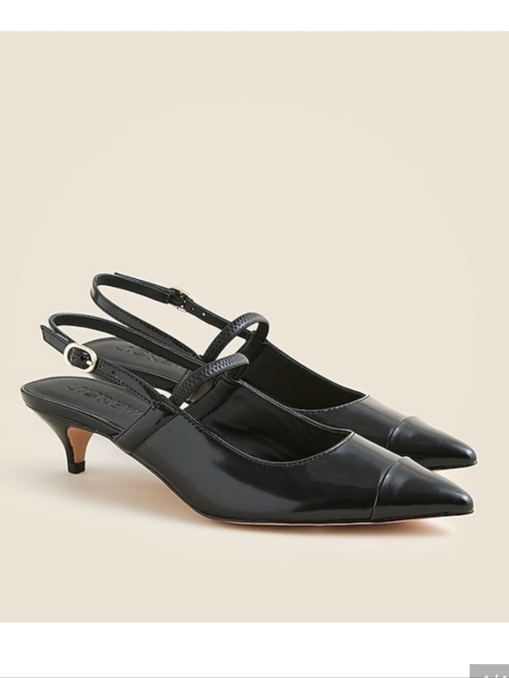 J Crew Robin Mary Jane kitten heels in spazzolato leather